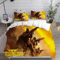 3D HELLDIVERS 2 patalynės komplektai Antklodė Patalynės užvalkalas Užvalkalas pagalvei Rinkiniai Vaikams Suaugusiems Namų tekstilė 70x133cm 2pcs