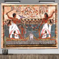 Egiptietiškas gobelenas Senovės Egiptas Mitologija Gobelenai Egipto Dievai Faraonai Hieroglifiniai raižiniai Gobelenai kambariui Estetinis 29x37in 74x94cm