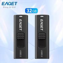 2 vnt. Nešiojami USB 3.2 atmintukai su ištraukiamu slankiojančiu dangteliu, didelės spartos duomenų saugojimo laikmenos, skirtos PC ir nešiojamajam kompiuteriui 32G