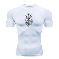 Anime vyriški kompresiniai marškinėliai, fitnesas, bėgimas, aptempti, sporto salė, marškinėliai, sportiniai treniruotės, greitai išdžiūstantys marškinėliai, marškinėliai, vasariniai y2k M
