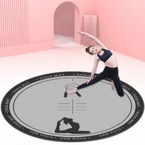 Apvalus smūgius sugeriantis, neslystantis garso izoliacijos kilimėlis šokinėjimui per šokdynę, jogai ir fitnesui Diameter 100 cm (Upgraded Silicone Base)