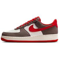 Nike Air Force 1 07 LV8 Baroque Brown University Red Men Sneakers FQ8714-201 41 beige