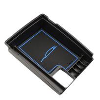 Car Central Armrest Storage Box for Nissan X-trail Xtrail T32 Rogue 2014-2021 Stowing Glove Case Tray Container Accessories mėlyna