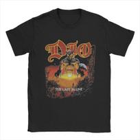 Unikalus Dio The Last In Line T-shirt vyrams Apvalia apykakle 100% Medvilnė Trumpomis Rankovėmis T-shirt Didelio Dydžio Drabužiai S juoda