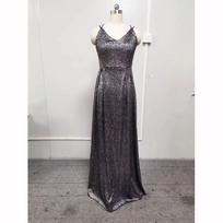 Berankovė Atvira nugara Aukštu juosmeniu Blizgučiai Ilga suknelė Vasarinė Surišama nėriniais Elegantiška Vakarinė Maksi Vestidos Ilga iki grindų Vestuvinė XL juoda