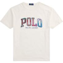 Polo Ralph Lauren SS25 Apvalia apykakle Logotipo pleistras Siuvinėtas trumpomis rankovėmis T-shirt Vyriški viršutiniai drabužiai Baltas 710964480-001 M