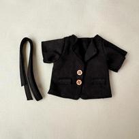 New Labubu Trench Coat with Belt 17cm Baby Coat Mini Doll The Spring and Autumn Coat Labubu Accessories