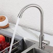 Nerūdijančio plieno teleskopinis, pasukamas, ištraukiamas virtuvės maišytuvas su dviguba vandens ištekėjimo anga Without inlet pipe