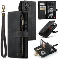 Samsung Galaxy A34 5G dėklas CaseMe C30 daugiafunkcinis odinis telefono dėklas For Samsung Galaxy A34 5G juoda
