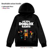 Roblox Berniukų Džemperis Sportinis Kostiumas Amžius 4-14 HD Spaudas Ruduo Naujienos Lytis Plonas Vilnos Džemperio Rinkinys Kasdienis Unisex Sportinis Kostiumas Poliesteris 140