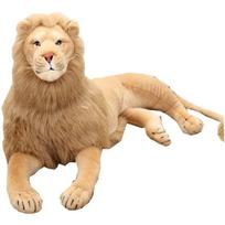 Simuliacinis liūto pliušinis žaislas lėlė zoologijos sodas Liūtas Karalius lėlė Liūto lėlė Scenos dekoravimo lėlė 32cm