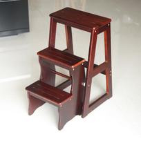 Modernus minimalistinis daugiafunkcinis sulankstomas laiptelis ir kopėčios iš masyvios pušies medienos 57x38.5x64