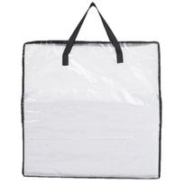 Skaidrus PP laminuotas laikymo maišelis - Atsparus drėgmei ir dulkėms drabužiams 61cm x 61cm x 18cm raudona