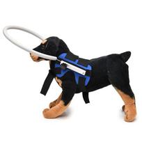Aklas augintinis Anti-susidūrimas Reguliuojamas traukos žiedas su atspindinčiu dangteliu S for 4-10KG pets, ring diameter 22cm mėlyna spalva