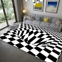 Paauglys 3D Efekto Sūkurio Iliuzijos Kilimas Įėjimas Svetainė Miegamasis Kilimėlis Geometrinis Optinis Durų Kilimėlis Iliuzija Namų Dekoro Kilimėlis 40x60cm