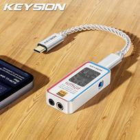 KEYSION USB Type-C Portable HIFI DAC Headphone Amplifier Daul CS43198 Decoding Chip SGM8262X2 Op-Amp 768kHz DSD256 3.5/4.4mm Output Audio AMP