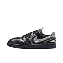 Air Jordan 1 Low Gamybos būdas Juodi/Balti/Antracito/Metalinio Sidabro Moteriški Kedai HQ2186001 38