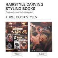 Vyrų šukuosenų žurnalas „Atlas Salon Fashion Pro Barber Book Stilist Dizainas Iliustracijos Albumas „Barbershop Styling Book“
