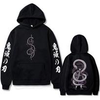 Anime Demon Slayer Serpent Hashira Iguro Obanai Hoodie Men Women Clothing Oversized Hoodies Man Vintage Hooded Tracksuit S