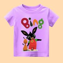 UNISEX TRUMPIŲ RANKOVIŲ VAIKŲ MARŠKINĖLIAI SU BING RAŠTU 110