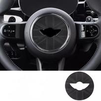 Automobilio vairo lipdukai MINI Cooper R50 R53 R52 R55 R56 R57 R58 R59 R60 R61 F54 F55 F56 F57 F60 Clubman 3D automobilio lipdukas F56 2014-2023 juoda