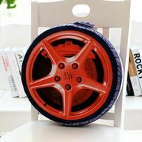 Pagalvė Automobilio Vairo Padanga Pliušinė Pagalvėlė 3D Spausdinimas Automobilio Naujovė Dovana Imitacija Red