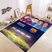 MINISO F-FC B-Barcelona Logo Room Mats Anti-slip Absorb Water Bedroon Mat Household Carpets Children's Bedroom Exercise Mat 50X80CM