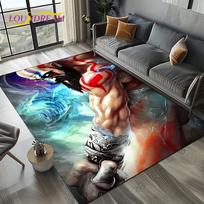 27 Stiliaus Kratos Karo Dievas Žaidimų Animacinis Kilimas Kilimas Svetainei Miegamajam Namų Sofos Dekoras, Vaikų Zonos Kilimas Neslystantis Grindų Kilimėlis 40x60cm( 15x23in ) gray