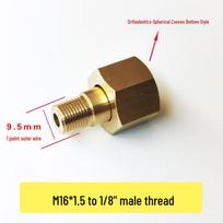 Azoto slėgio mažinimo vožtuvas su 4 mm greito prijungimo jungtimi ir deguonies reguliatoriaus manometru M16 adapteriu