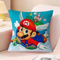 Žaidimas Super M-mario Personalizuota pagalvės dulkių užvalkalas Miegamojo Vaikų vakarėlio dekoracija Pagalvės užvalkalas Gimtadienio Vaikų dovana 16x16Inch
