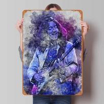 Rory Gallagher Metaliniai Plakatai Rokmuzikos Plakatai Vonios Kambario Dekoracija Svetainė Vintažinis Skardos Ženklas Sienų Meno Dekoravimui Namų 7.9x11.8In(20x30cm) blue