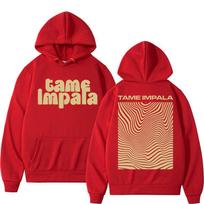 Rock Grupės Tame Impala Albumo Grafinis Džemperis Vyrams Moterims Pop Muzika Harajuku Vintažinis Ilgomis Rankovėmis Per dydį Punk Megztiniai Gatvės Stilius S raudona