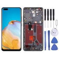 Huawei P40 Pro TFT LCD ekrano skaitmenintuvo pilnas surinkimas su rėmeliu, nepalaikantis pirštų atspaudų atpažinimo juoda
