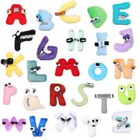 Alphabet Lore pliušiniai žaislai A iki Z pliušinis žaislas pliušinė lėlė dovana gerbėjams gimtadieniui Padėkos dienai Kalėdoms A(Only One)