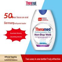 THERAMED 2-in-1 burnos priežiūros dantų pasta ir skalavimo skystis 75ml