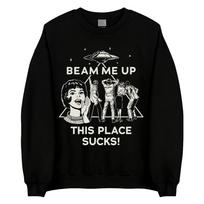 Beam Me Up Vieta Šūdas Džemperis su apvalia apykakle WSQK The Squawk 94.5 FM Spausdinti Džemperiai Unisex Drabužiai Streetwear Ilgomis Rankovėmis Drabužiai M