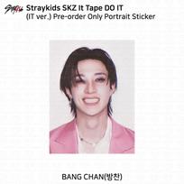 Stray Kids SKZ It Tape DO IT It versija. Oficiali nuotraukų kortelė Bangchan Portrait Sticker