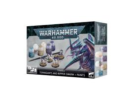 Tyranids: Termagants and Ripper Swarm + Paints Set, 60-13