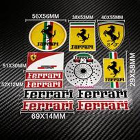 Atspindintis automobilio lipduko raštas Lipnus lipdukas Dekoracija Shield Lipdukai Pakeitimas Ferrari SJ komandų stiliaus aksesuarui