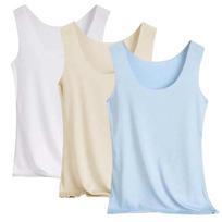 Women's Thin Seamless Quick-Dry Stretch Breathable Sports Tank Tops 3-Pack M balta