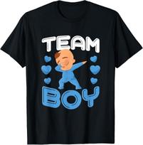 Šaunus komandos berniukas lyties atskleidimo dabbing baltas kūdikio Tai berniukas marškinėliai vyriški moteriški topai 3XL