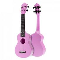 4 stygos 21 colio sopranas ukulele pilnas komplektas Akustinė Havajų gitara Gitaros instrumentas vaikams rožinė