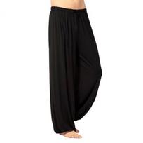 Vyriškos kasdienės grynos spalvos kelnaitės Pilvo šokių jogos kelnės Haren Pants XXL juoda