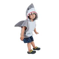 Mielas Hood Shark Cosplay Helovino kostiumas vaikams Vaikams Gyvūnų megztinis Mažylis Karnavalo vakarėlio animacinių filmų puošni suknelė S pilka