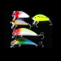 Mišrių modelių žvejybos masalų rinkinys Lifelike Minnow Lure Crank Baits Tackle Treble Hooks Kit 5/20/56PCS 5 PCS