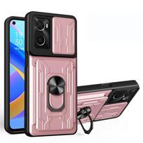 Stumdomas fotoaparato šarvų kortelės lizdo dėklas, skirtas Samsung Galaxy S22 S21 A53 A23 Redmi 10C 10A iPhone 14 13 12 11 OPPO Realme A54 A94 Vivo V23E Moto G200 dangtelis Samsung Galaxy A23 rožinio aukso spalvos