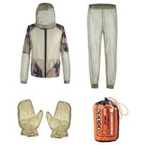 Lauko 3 dalių tinklinė nuo uodų atspari striukė Jungle Adventure Wild Fishing Striukė, apsauganti nuo uodų įkandimo, pirštinės kelnės L/XL