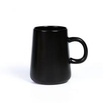 450ml Keraminis arbatos puodelis Ypatingai dideli puodeliai Kavos puodeliai Platūs keraminiai Vienos spalvos matinis didelis kavos puodelis Arbatos puodelis su šaukštu 450ml juoda
