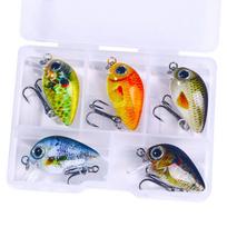2,7CM-1,5G Mini Vobleris Žvejybos Nuskęstantys Crankbait'ai Lydekoms/Trolingui Barškantys Masalų Rinkinys Ešerių Žvejybos Masalas Dirbtinis Kietas