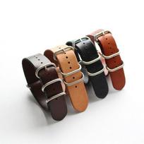 MERJUST 18MM 20MM 22MM 24MM Dirželis Aliejumi apdirbta natūrali oda Juodas Ruda Chaki Laikrodžio apyrankė zulu Apyrankė DW Timex 18mm juoda